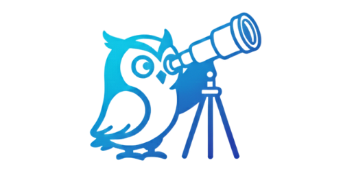 Scout with telescope